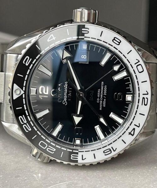 VSF Planet Ocean 600M ‘Tai Chi’ GMT 43.5mm 1:1 Best Edition Black/White Ceramic Bezel and Dial on SS Bracelet A8906 - Image 7