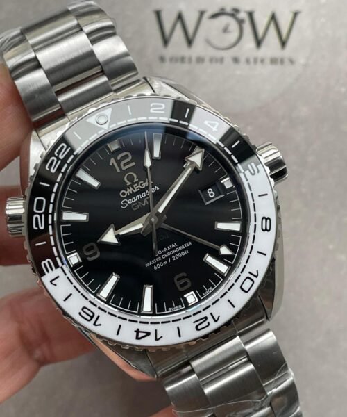 VSF Planet Ocean 600M ‘Tai Chi’ GMT 43.5mm 1:1 Best Edition Black/White Ceramic Bezel and Dial on SS Bracelet A8906 - Image 4