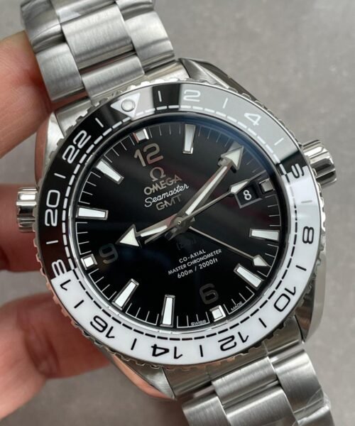 VSF Planet Ocean 600M ‘Tai Chi’ GMT 43.5mm 1:1 Best Edition Black/White Ceramic Bezel and Dial on SS Bracelet A8906 - Image 5