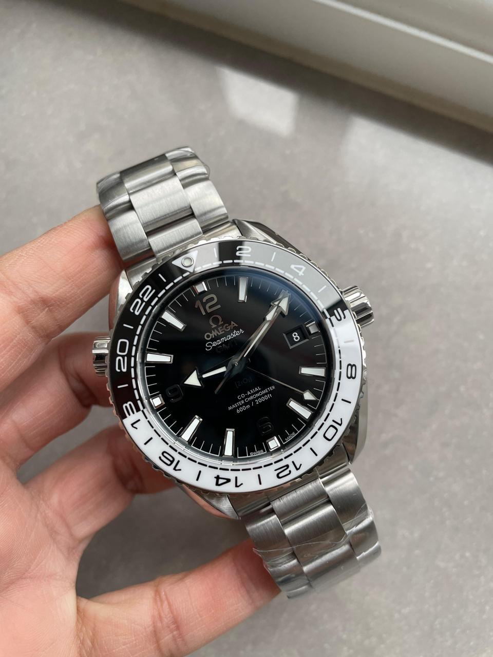 VSF Planet Ocean 600M ‘Tai Chi’ GMT 43.5mm 1:1 Best Edition Black/White Ceramic Bezel and Dial on SS Bracelet A8906 - Image 3