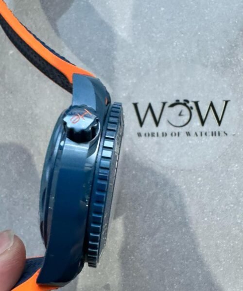 Planet Ocean 45.5mm Big Blue Real Ceramic VSF 1:1 Best Edition on Blue Rubber Strap A8906 - Image 9