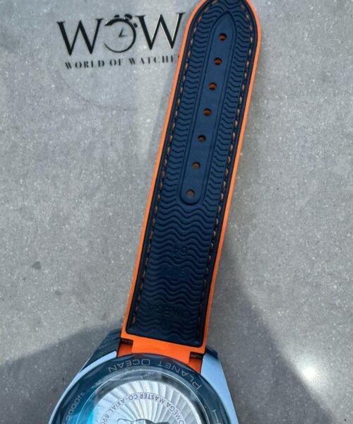 Planet Ocean 45.5mm Big Blue Real Ceramic VSF 1:1 Best Edition on Blue Rubber Strap A8906 - Image 11