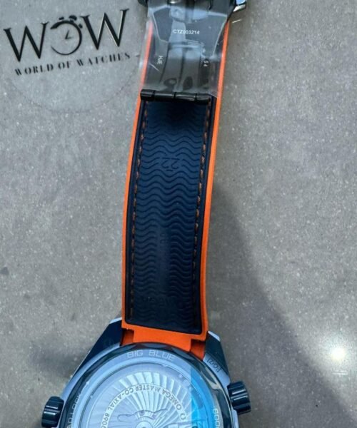 Planet Ocean 45.5mm Big Blue Real Ceramic VSF 1:1 Best Edition on Blue Rubber Strap A8906 - Image 10