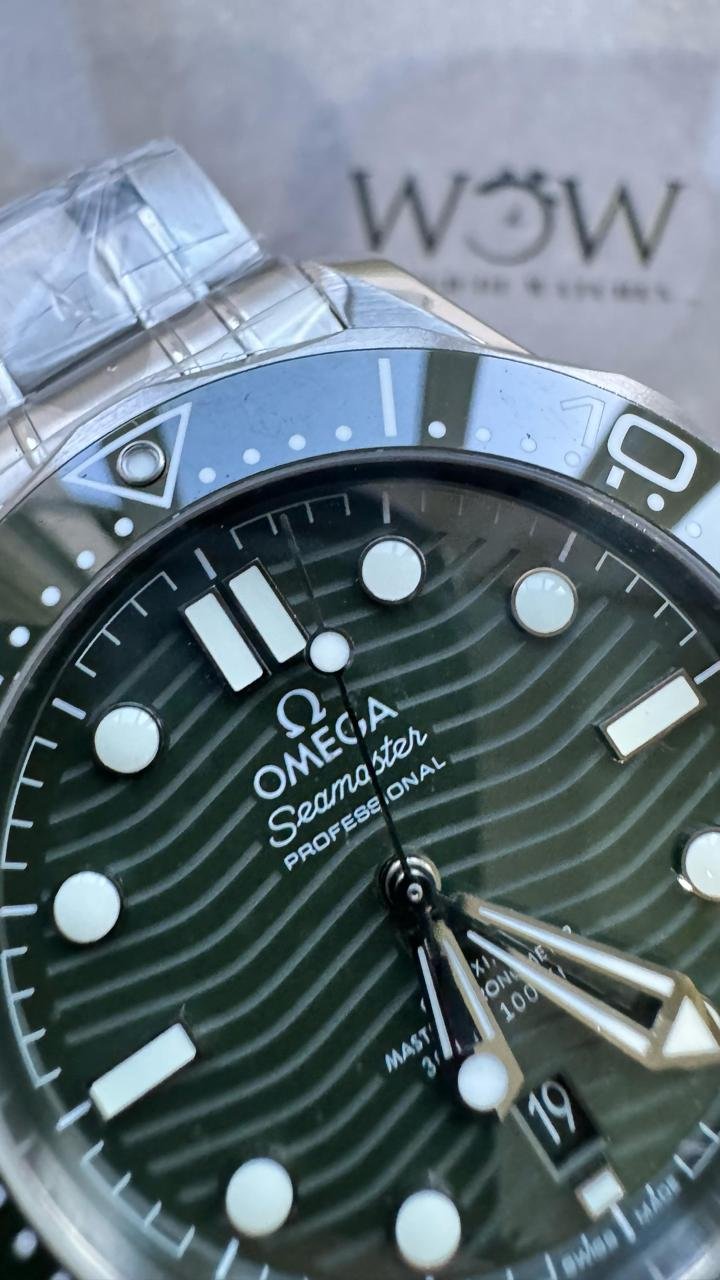 VSF Seamaster Diver 300M 1:1 Best Edition Green Ceramic Green Dial on SS Bracelet A8800 - Image 7