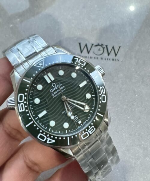 VSF Seamaster Diver 300M 1:1 Best Edition Green Ceramic Green Dial on SS Bracelet A8800 - Image 2