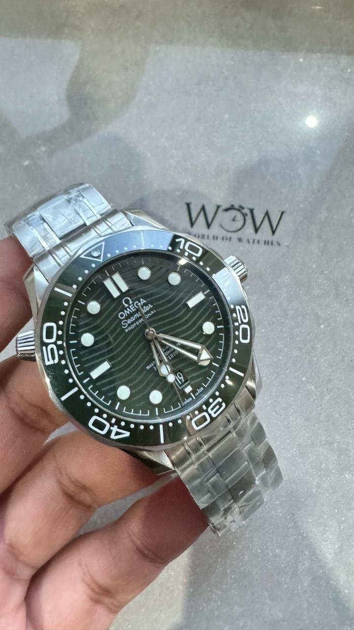 VSF Seamaster Diver 300M 1:1 Best Edition Green Ceramic Green Dial on SS Bracelet A8800 - Image 2