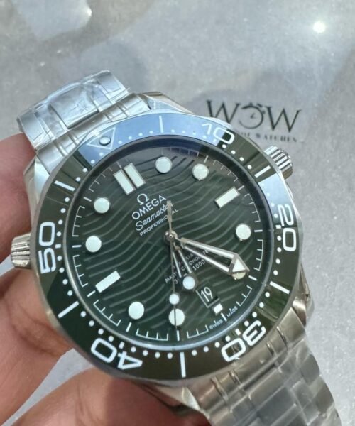 VSF Seamaster Diver 300M 1:1 Best Edition Green Ceramic Green Dial on SS Bracelet A8800 - Image 4