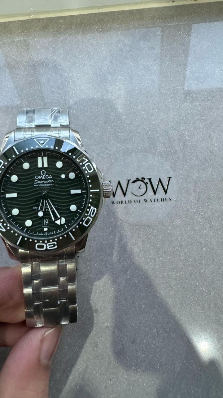 VSF Seamaster Diver 300M 1:1 Best Edition Green Ceramic Green Dial on SS Bracelet A8800 - Image 6
