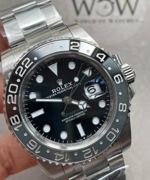 Clean GMT-Master II 126710 GRNR Bruce wayne Black/Gray Ceramic 904L Steel Clean 1:1 Best Edition on Oyster Strap DD3285 - Image 2