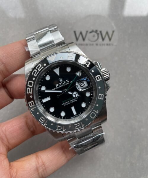 Clean GMT-Master II 126710 GRNR Bruce wayne Black/Gray Ceramic 904L Steel Clean 1:1 Best Edition on Oyster Strap DD3285 - Image 5