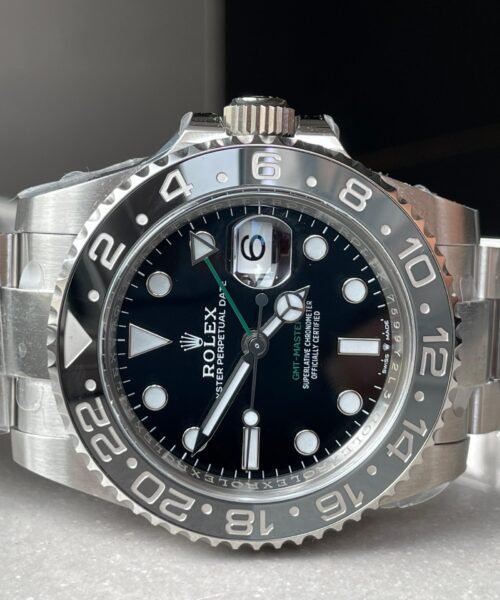Clean GMT-Master II 126710 GRNR Bruce wayne Black/Gray Ceramic 904L Steel Clean 1:1 Best Edition on Oyster Strap DD3285 - Image 6