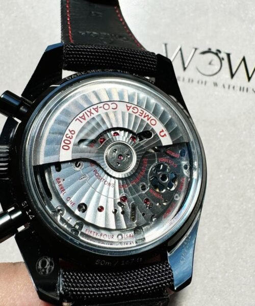 Speedmaster "Dark Side of The Moon" Real Ceramic OMF 1:1 Best Edition Black Black on Nylon Strap A9300 V2 - Image 8