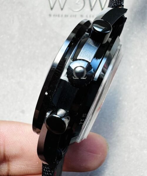 Speedmaster "Dark Side of The Moon" Real Ceramic OMF 1:1 Best Edition Black Black on Nylon Strap A9300 V2 - Image 5