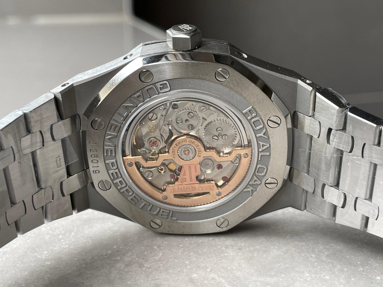 Royal Oak 41mm Perpetual Calendar 26574 SS APSF1:1 Best Edition Blue Dial on SS Bracelet A5134 - Image 10