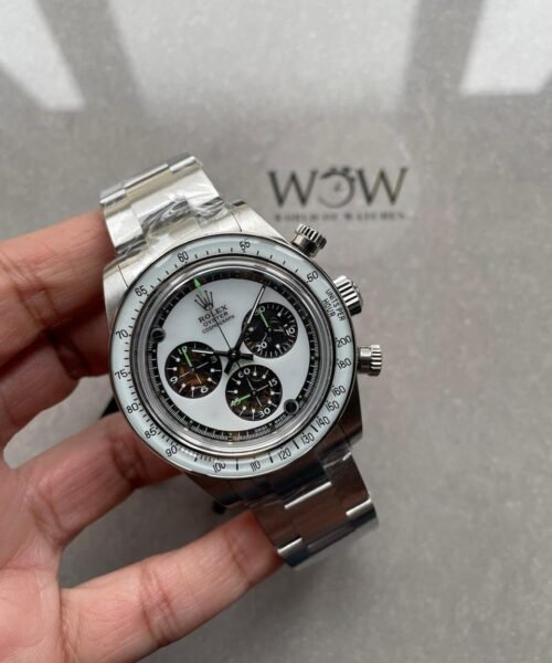 Daytona SS ADGF Best Edition White Skeleton Dial on SS Bracelet SA4130 - Image 3