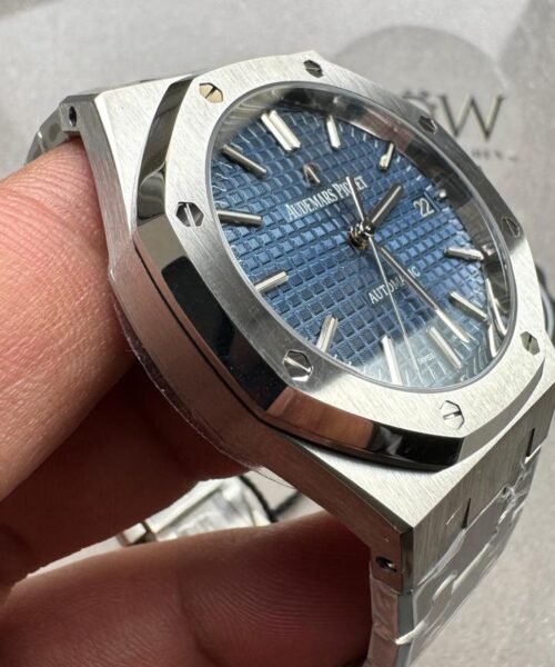 Royal Oak 37mm 15450 SS ZF Best Edition Blue Textured Dial on SS Bracelet SA3120 - Image 5