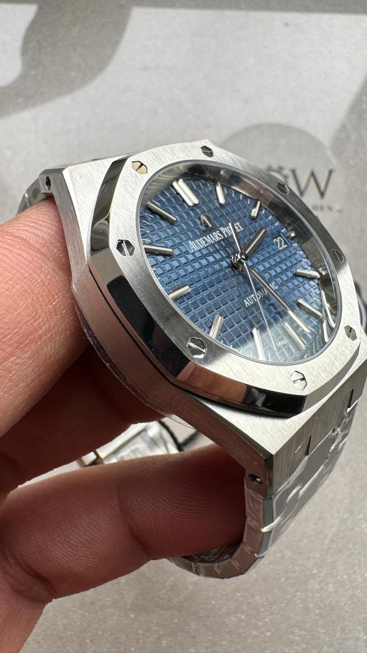 Royal Oak 37mm 15450 SS ZF Best Edition Blue Textured Dial on SS Bracelet SA3120 - Image 5