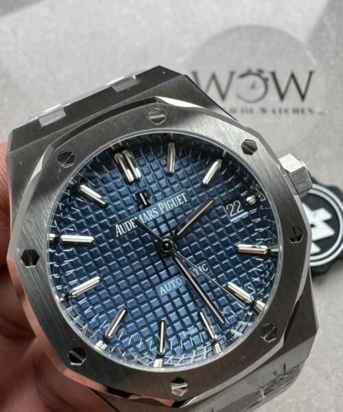 Royal Oak 37mm 15450 SS ZF Best Edition Blue Textured Dial on SS Bracelet SA3120 - Image 3
