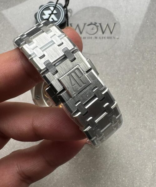 Royal Oak 37mm 15450 SS ZF Best Edition Blue Textured Dial on SS Bracelet SA3120 - Image 13