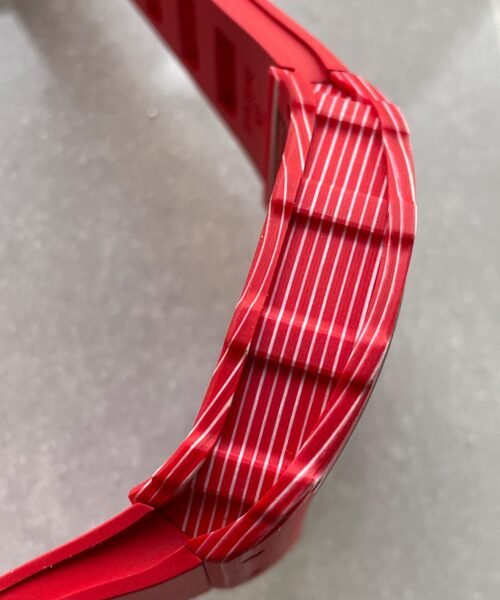 RM035-02 Red Carbon ZF 1:1 Best Edition Skeleton Dial on Red Rubber Strap NH05A V5 - Image 15