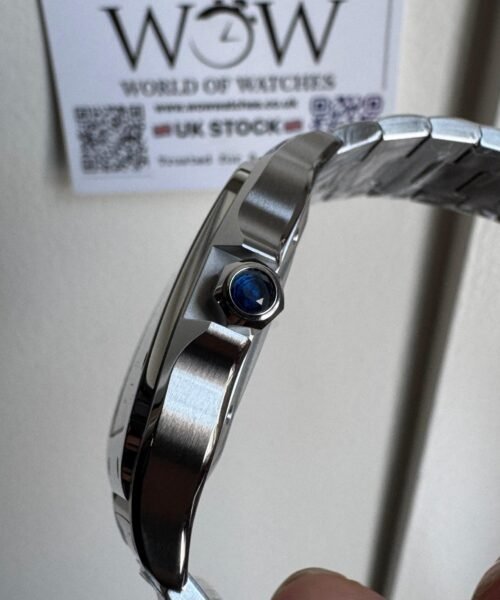 Santos 40mm 2018 BVF 1:1 Best Edition White Dial on SS SmartLinks Bracelet MIYOTA 9015 - Image 4