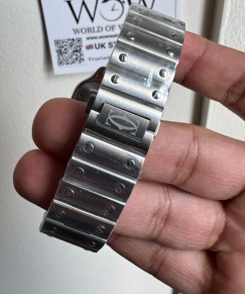 Santos 40mm SS BVF 1:1 Best Edition Green Dial on SS SmartLinks Bracelet MIYOTA 9015 - Image 7