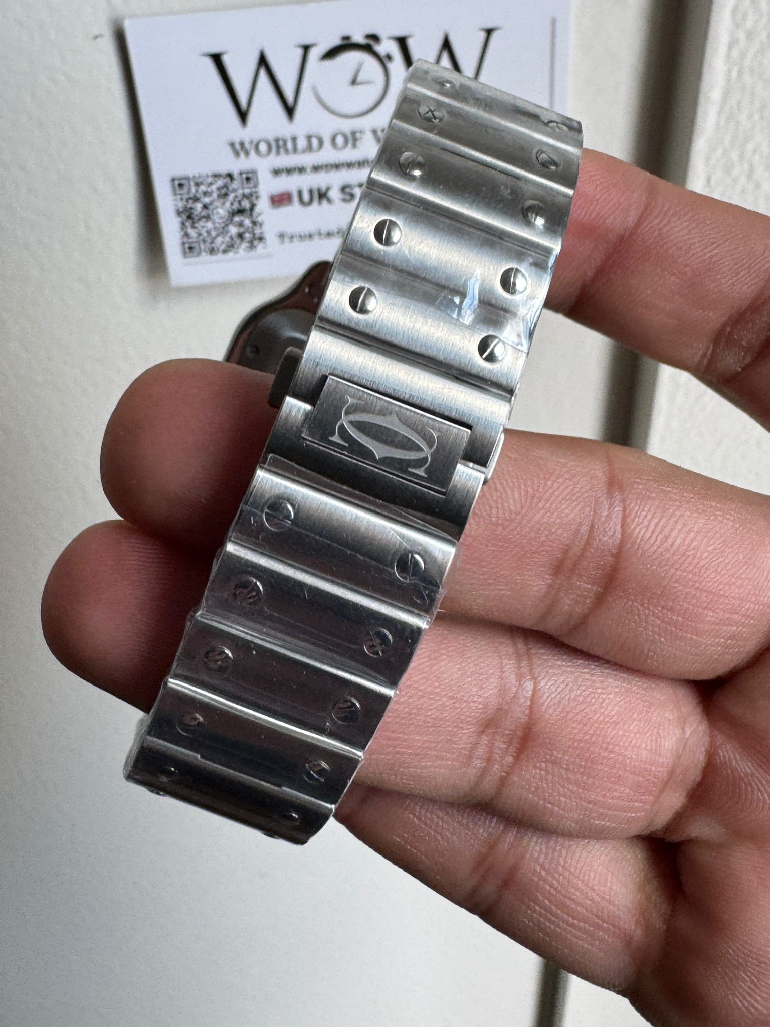 Santos 40mm SS BVF 1:1 Best Edition Green Dial on SS SmartLinks Bracelet MIYOTA 9015 - Image 7