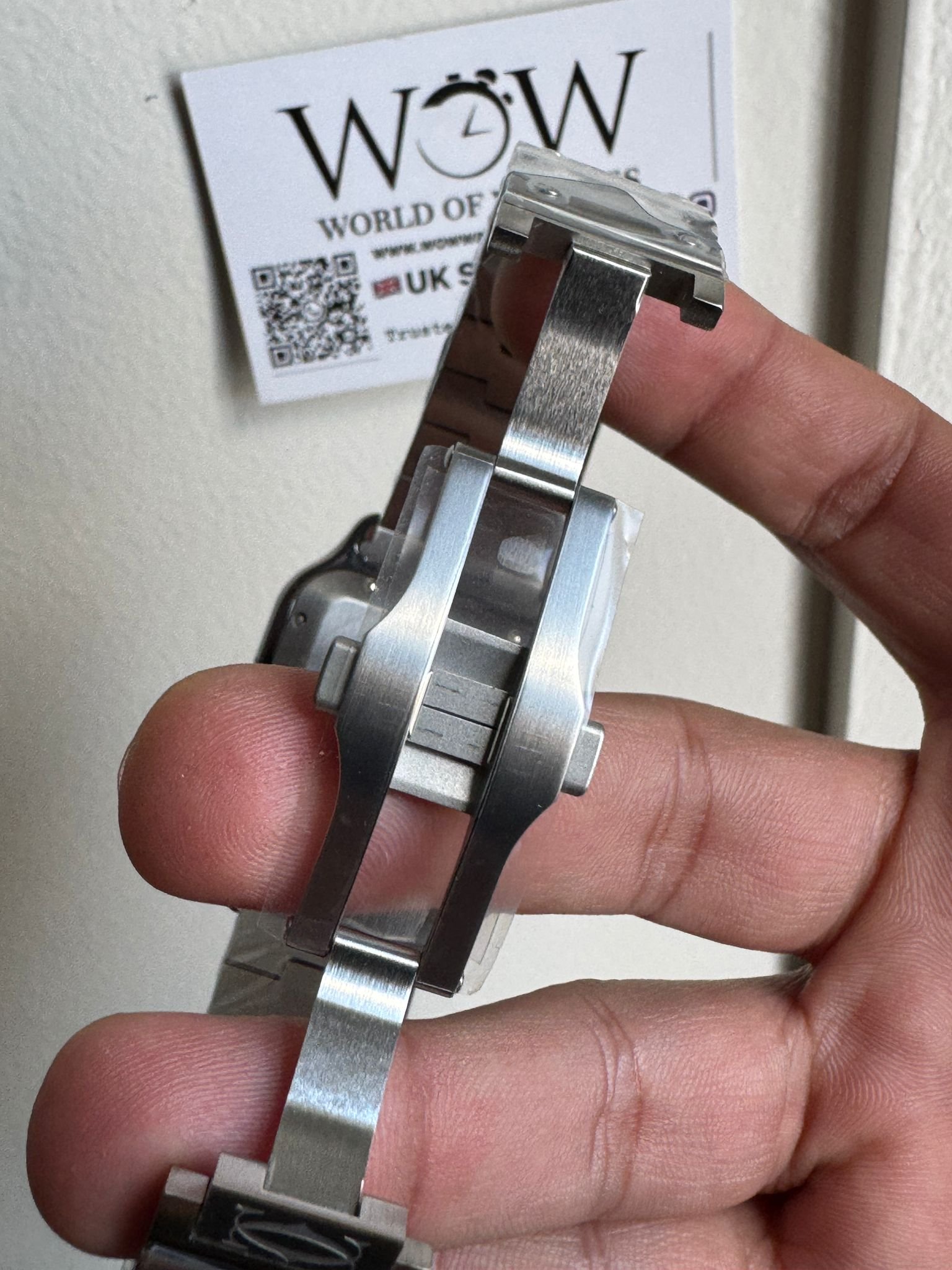 Santos 40mm SS BVF 1:1 Best Edition Green Dial on SS SmartLinks Bracelet MIYOTA 9015 - Image 8