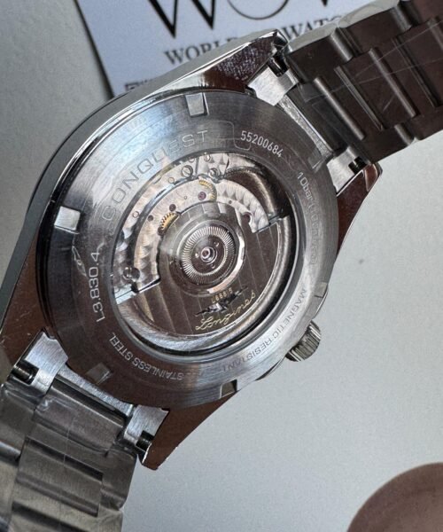 L Conquest 2023 L3.830.4.02.6 OGF blue dial SS bezel SS strap Automatic Sw200 - Image 8