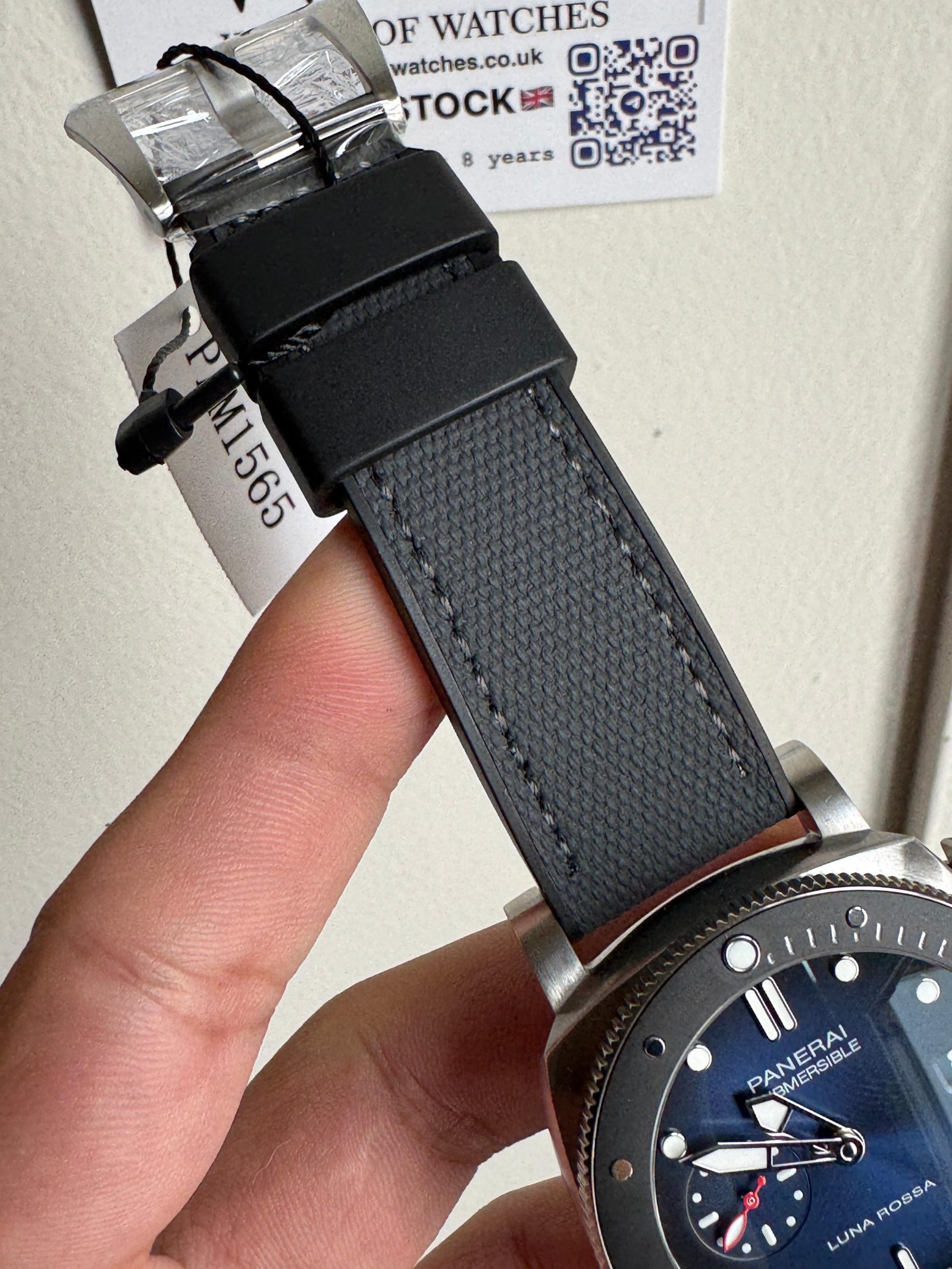 PAM1565 Submersible Luna Rossa 42mm VSF 1:1 Best Edition on Gray Nylon Strap P900 - Image 7