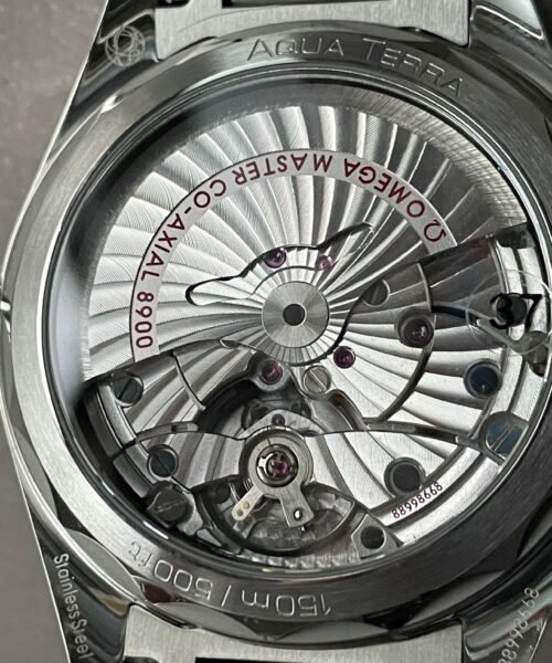 AQUA TERRA 150M MASTER CHRONOMETERS VSF 1:1 BEST EDITION BLACK DIAL SS HAND ON SS BRACELET A8900 SUPER CLONE - Image 8