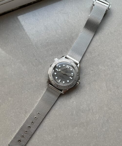Seamaster 300M 42mm Titanium Bezel SS VSF Best Edition Gray Dial On SS Mesh Bracelet A8806 - Image 10