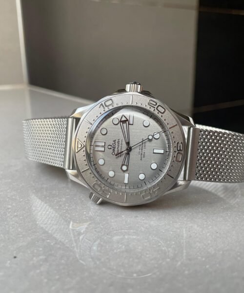 Seamaster 300M 42mm Titanium Bezel SS VSF Best Edition Gray Dial On SS Mesh Bracelet A8806 - Image 8