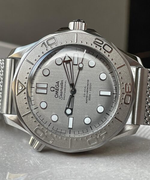 Seamaster 300M 42mm Titanium Bezel SS VSF Best Edition Gray Dial On SS Mesh Bracelet A8806 - Image 7