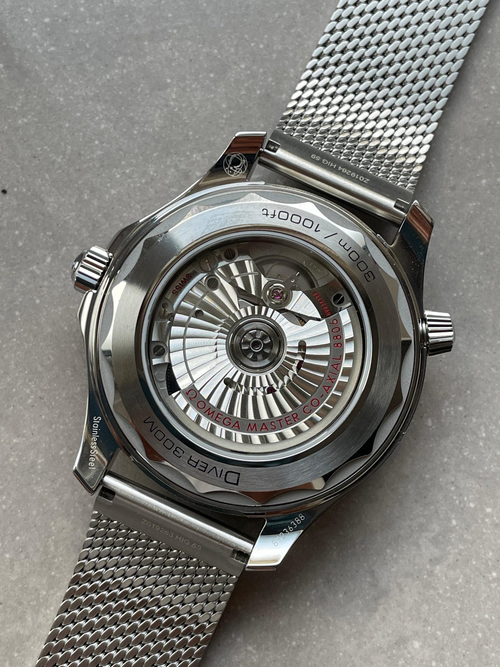 Seamaster 300M 42mm Titanium Bezel SS VSF Best Edition Gray Dial On SS Mesh Bracelet A8806 - Image 14