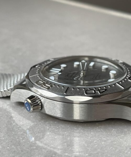 Seamaster 300M 42mm Titanium Bezel SS VSF Best Edition Gray Dial On SS Mesh Bracelet A8806 - Image 11