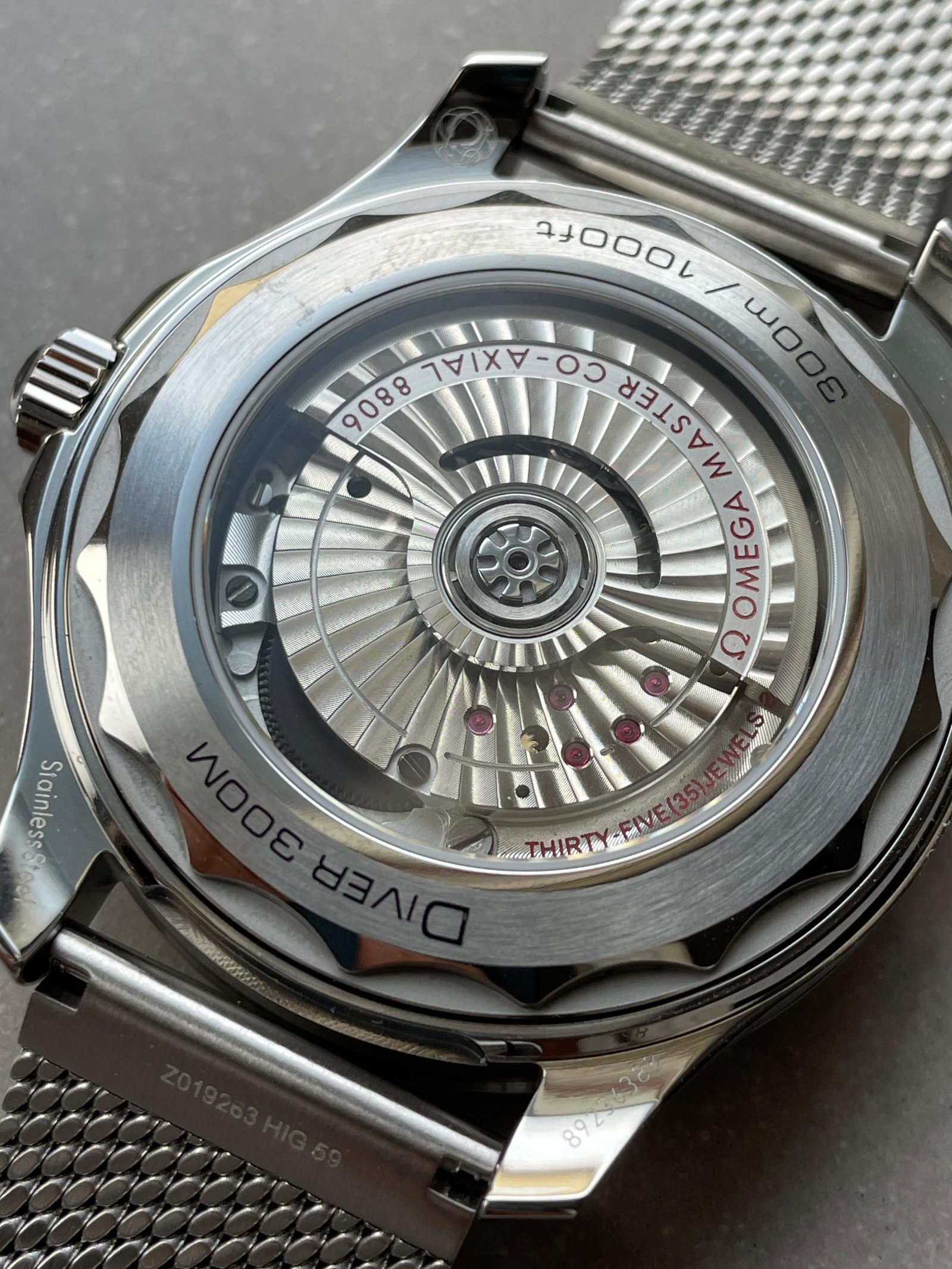 Seamaster 300M 42mm Titanium Bezel SS VSF Best Edition Gray Dial On SS Mesh Bracelet A8806 - Image 13
