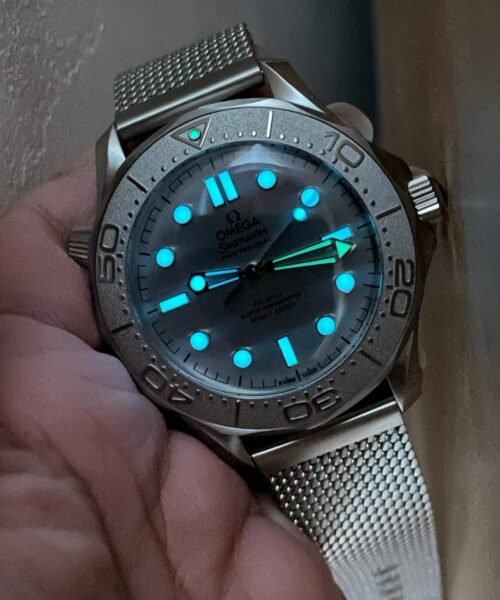 Seamaster 300M 42mm Titanium Bezel SS VSF Best Edition Gray Dial On SS Mesh Bracelet A8806 - Image 16