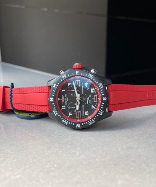 Endurance pro OGF 44mm Black dial Red Rubber Strap quartz movement - Image 5