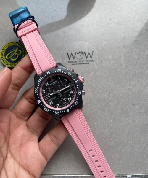 Endurance pro OGF 44mm Black dial Pink Rubber Strap quartz movement - Image 5