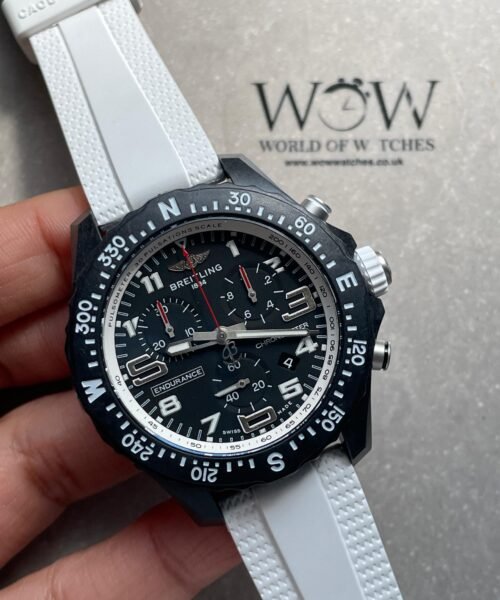 Endurance pro OGF 44mm Black dial White Rubber Strap quartz movement - Image 5