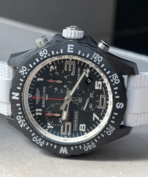 Endurance pro OGF 44mm Black dial White Rubber Strap quartz movement - Image 8