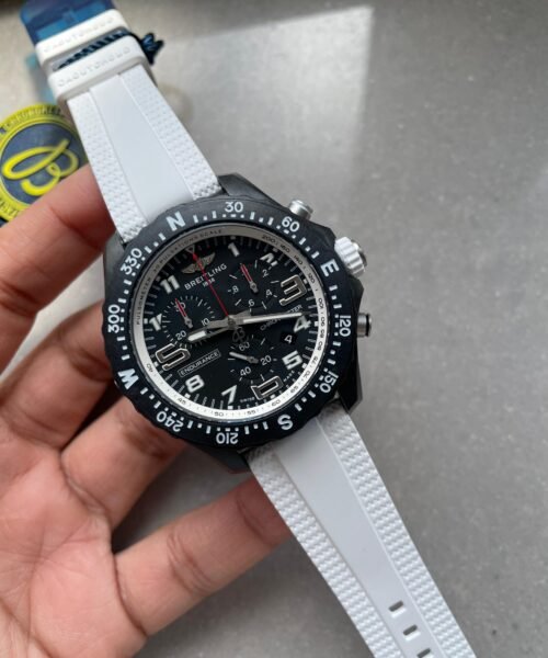 Endurance pro OGF 44mm Black dial White Rubber Strap quartz movement