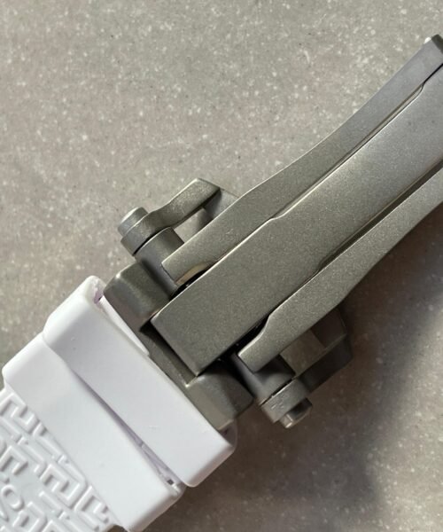 Excalibur Titanium Bezel BBR Best Edition Titanium Skeleton Dial on white rubber Strap A2136 Tourbillon V4 - Image 17