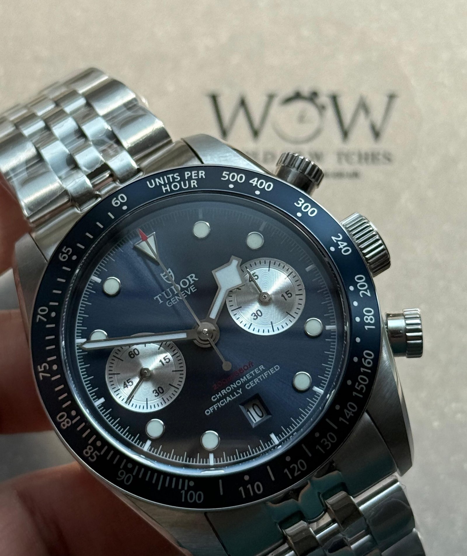 Black Bay Chrono M79360N SS ZF 1:1 Best Edition Blue Dial On SS Bracelet DD7750 - Image 6