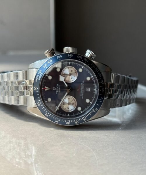 Black Bay Chrono M79360N SS ZF 1:1 Best Edition Blue Dial On SS Bracelet DD7750 - Image 7