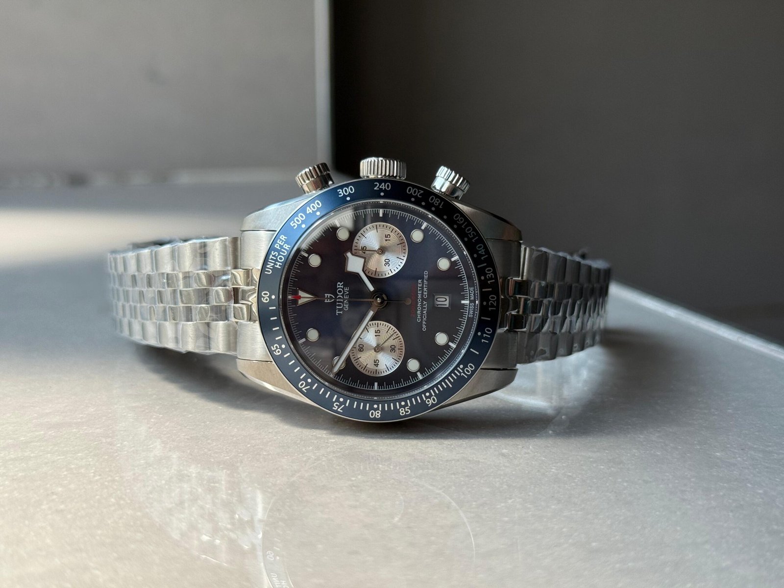 Black Bay Chrono M79360N SS ZF 1:1 Best Edition Blue Dial On SS Bracelet DD7750 - Image 7