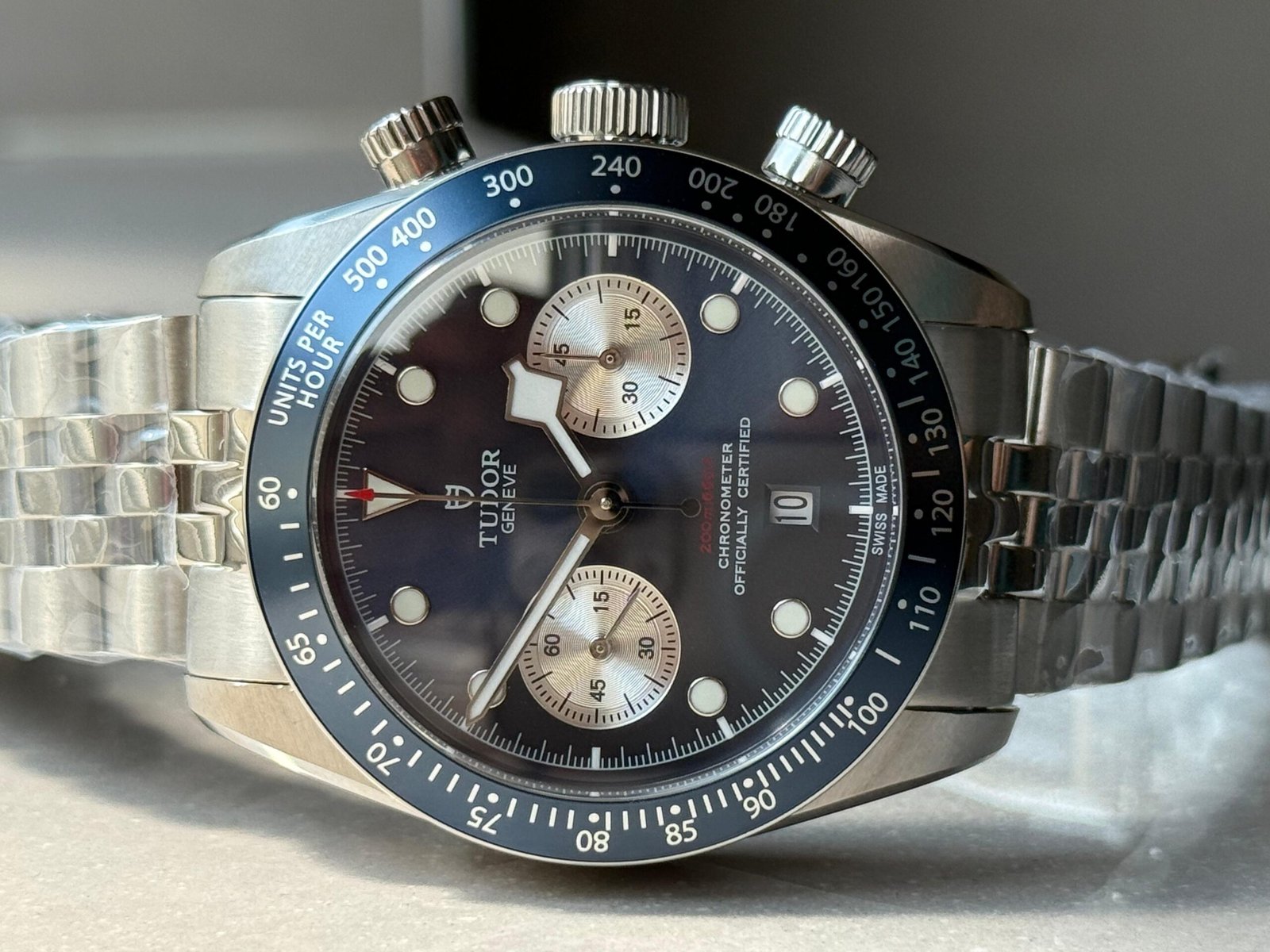 Black Bay Chrono M79360N SS ZF 1:1 Best Edition Blue Dial On SS Bracelet DD7750 - Image 4