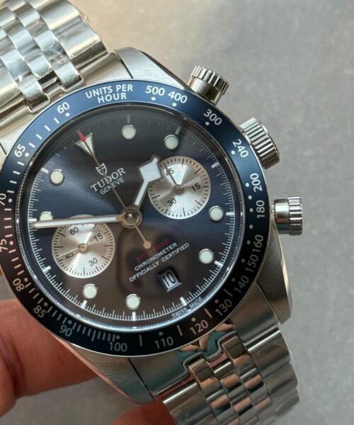 Black Bay Chrono M79360N SS ZF 1:1 Best Edition Blue Dial On SS Bracelet DD7750 - Image 3