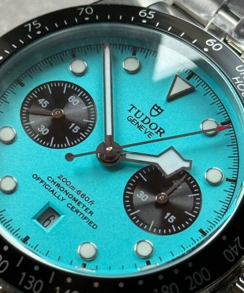 Black Bay Chrono M79360N SS ZF 1:1 Best Edition Tiffany Blue Dial On SS Bracelet DD7750 - Image 7